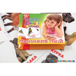 Набор детских карточек "Домашние животные", 15 шт в наборе 1Вересня 951286