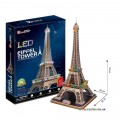 Интерактивная игрушка 3D пазл CubicFun Эйфелева башня LED Alrey L091h