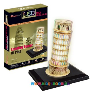 3D пазл CubicFun Пизанская башня с LED подсветкой L502h