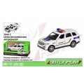 Машина металлическая LAND ROVER полиция (свет, звук, на батарейках) Автопром 7844-2