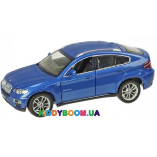 Машина металлическая 1:24 BMW X6, 2 цвета на батарейках (свет, звук) Автопром 68250A