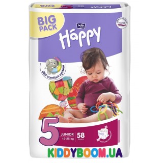 Подгузники Bella Happy Baby Junior 5 Green Tea 58 шт. (12-25 кг)