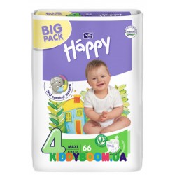 Подгузники Bella Happy Baby Green Tea 3D Maxi 4 (8-18кг) 66 шт.   