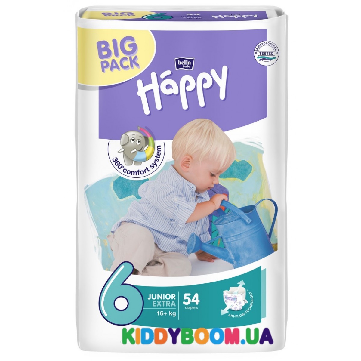 Подгузники Bella Happy Baby Junior Extra 6 Green Tea 54 шт. (16+ кг ...