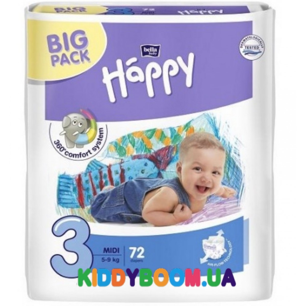 Подгузники Bella Happy Baby Green Tea Midi 3 (5-9 кг) 72 шт. купить в ...