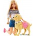Набор Mattel Barbie Прогулка с питомцем DWJ68