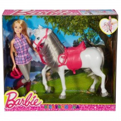 Набор с куклой Прогулка верхом Barbie DHB68