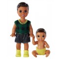 Куклы Братья и сестры серии Уход за малышами Barbie GFL30