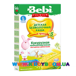 Гипоаллергенная кукурузная каша Bebi Premium® с пребиотиками 200 г. 