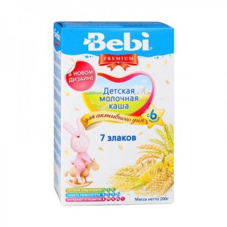 Каша молочная Bebi 7 злаков (с 6 мес.) 200 гр.