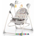 Колыбель-качели (3 в1) Carrello Nanny Grey Planet с пультом CRL-0005