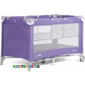 Манеж-кровать Carrello Piccolo+ Spring Purple со вторым дном CRL-9201/1
