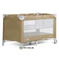 Манеж-кровать Carrello Piccolo+ Caramel Beige со вторым дном CLR-9201/1