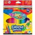 Карандаши шестиуголные цветные Colorino 14700PTR, 12 цветов