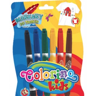 Маркеры для ткани (6 цветов) Colorino Kids 15653PTR