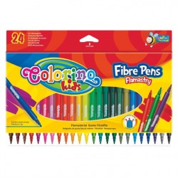 Фломастеры Colorino Fibre Pens 24 цвета 24 шт (14625PTR/1)