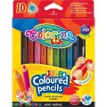 Карандаши треугольные цветные Jumbo Colorino 32964PTR, 10 цветов
