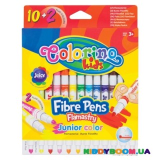 Фломастеры Junior Colorino 34609PTR, 10+2 fluo цветов
