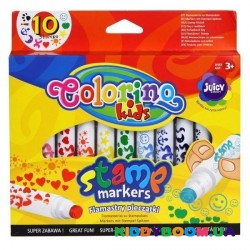Маркеры со штампом Colorino 34623PTR, 10 цветов