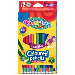 Карандаши цветные Colorino с ластиком 12 цветов 92531PTR