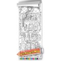Раскраска – ростомер Домик принцессы 100 х 35 см Colorkid 33049 