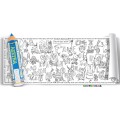 Раскраска Украинская азбука 100х35 см Colorkid 33050