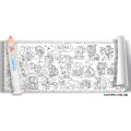 Раскраска Английская азбука Colorkid 100х35 см 33051 