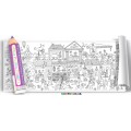 Раскраска – ростомер Город профессий 100 х 35 см Colorkid 33053 