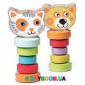 Набор деревянных игрушек Гибкие животные Cubika 13661