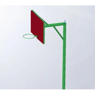 Баскетбольная стойка со щитом (50 х 50 х 3) 309/ст