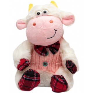 Мягкая игрушка Бычок в розовом жилете 20 см Devik toys 394547