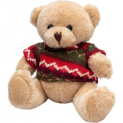 Мягкая игрушка Медвежонок в свитере 15 см, светло-желтый Devik toys 395025
