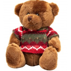 Мягкая игрушка Медвежонок в свитере 15 см, бурый Devik toys 395049