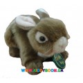 Кролик коричневый лежачий Devik toys IPF-019B-07