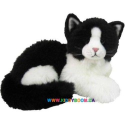 Кот черно-белый лежачий Devik toys JC-498BW