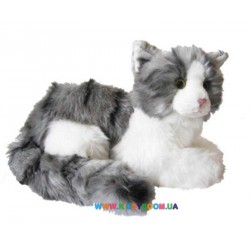 Кот серый лежачий Devik toys JC-498GB