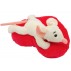 Мягкая игрушка Мышка с сердечком, 19 см Devik toys M1819719