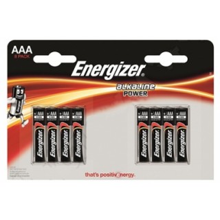Щелочные батарейки Energizer Alkaline Power AAA LR03 1.5В 8 шт.
