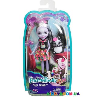 Кукла с питомцем Скунсик Сэйдж Enchantimals FJJ21