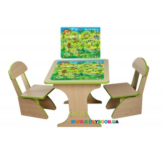 Игровой набор "Игра" столик и 2 стульчика Финекс Плюс 303