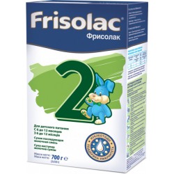 Смесь сухая молочная Friso Фрисолак 2 с 6 до 12 месяцев 700 г (2х350 г)