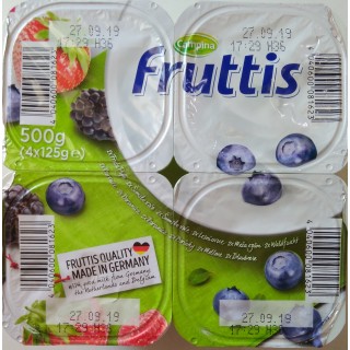Йогурт Fruttis Черника и Лесные ягоды, 4х125гр