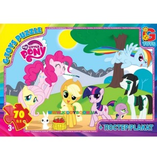 Пазлы My little Pony, 70 элементов G-Toys MLP002