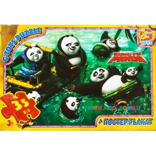 Пазлы Панда Кунг-Фу, 35 элементов G-Toys PA003