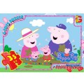 Пазлы Свинка Пеппа в луже, 35 элементов G-Toys PP004