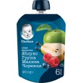 Фруктовое пюре Gerber Яблоко, груша, малина, черника с 6 месяцев 90 г (Пауч)