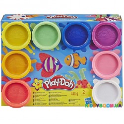 Набор для лепки 8 баночек Rainbow Play-Doh E5044