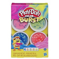Игровой набор с пластилином Play Doh Взрыв цвета BRIGHT PACK 4 шт Hasbro E8060