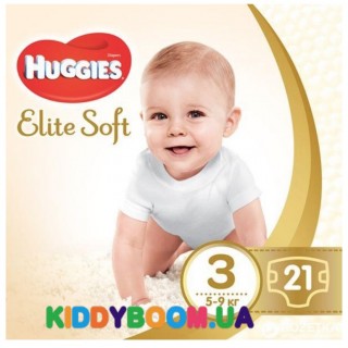 Подгузники Huggies Elite Soft 3 (5-9 кг), 21 шт.