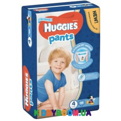 Трусики-подгузники для мальчика Huggies PANTS 4 Mega (9-14 кг) 36 шт 